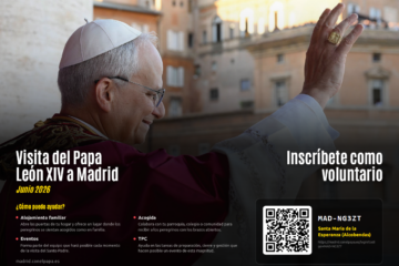 Cartel Voluntarios con el Papa